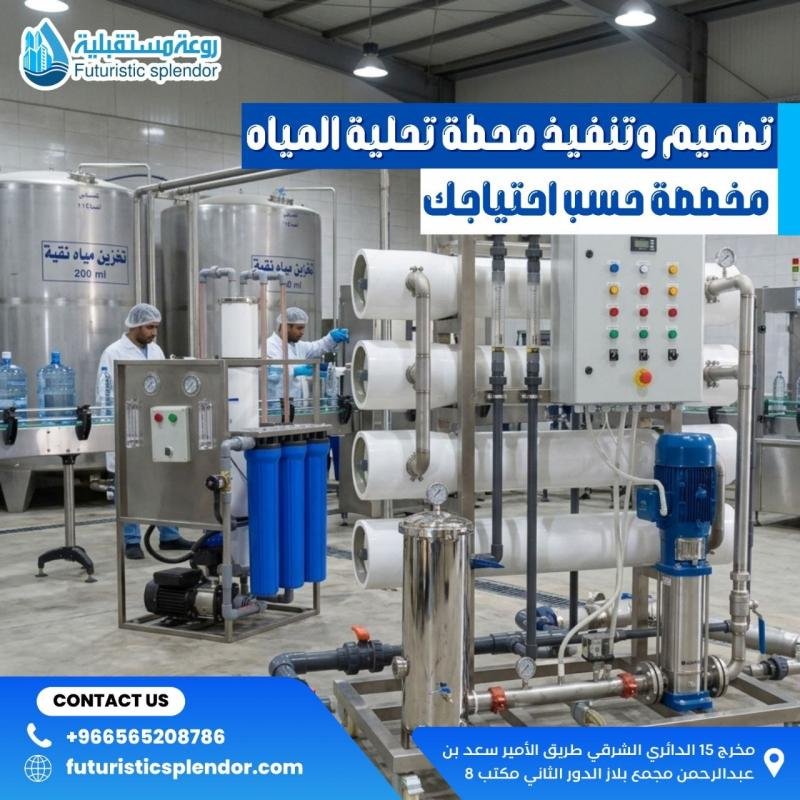 تصميم وتنفيذ  محطة تحلية المياه